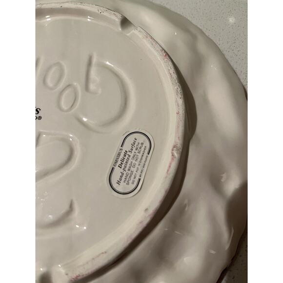 Ceramic Fitz & Floyd Omnibus Victorian Ornaments "Cookies for Santa" Plate - Picture 7 of 8